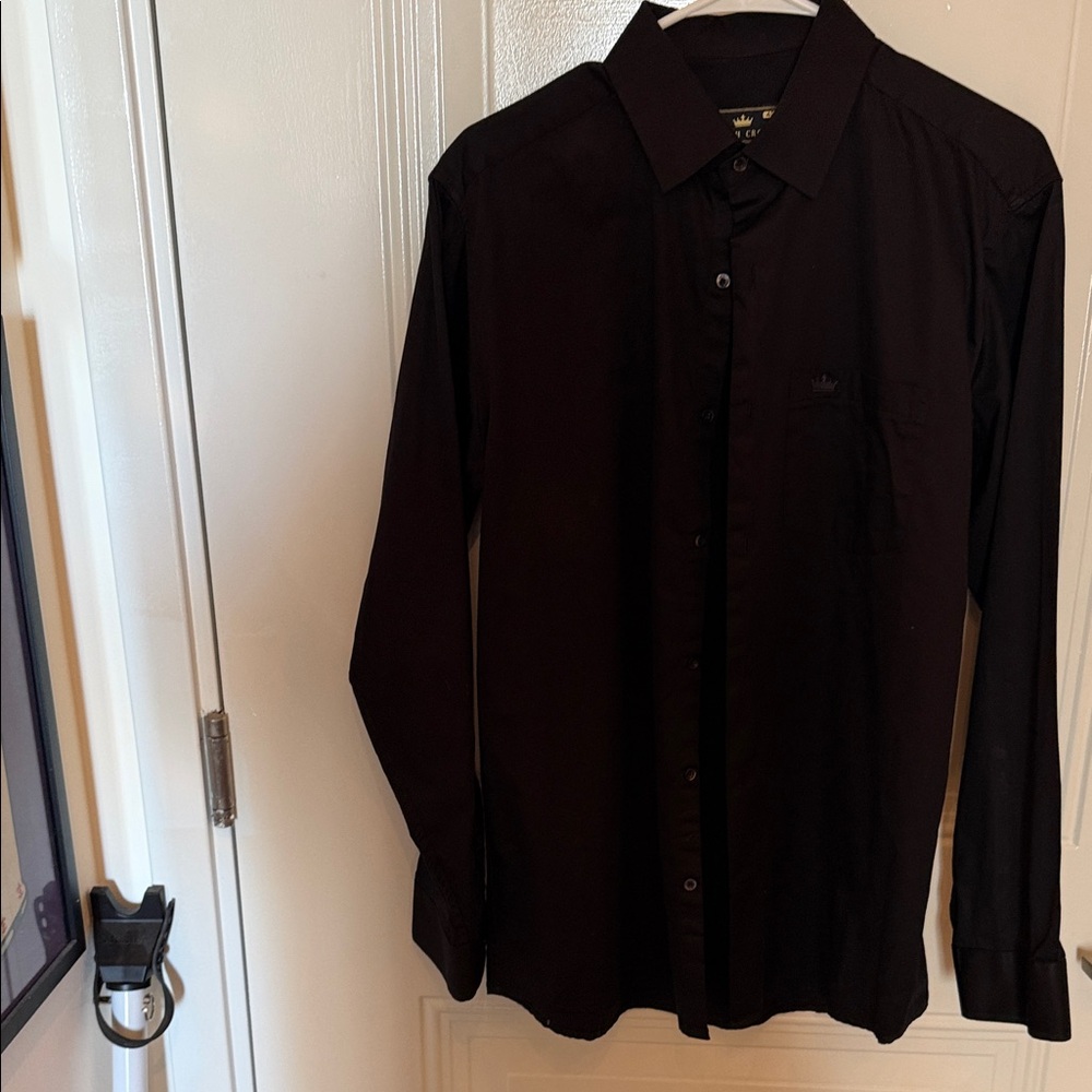 Men's Black Button Down Shirt